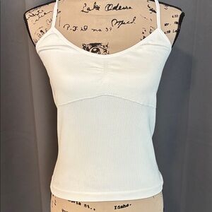 No Boundaries White Ribbed Camisole